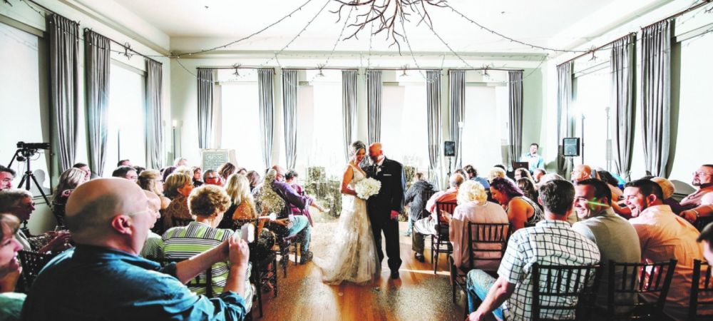 a wedding reception at Casa Isabel