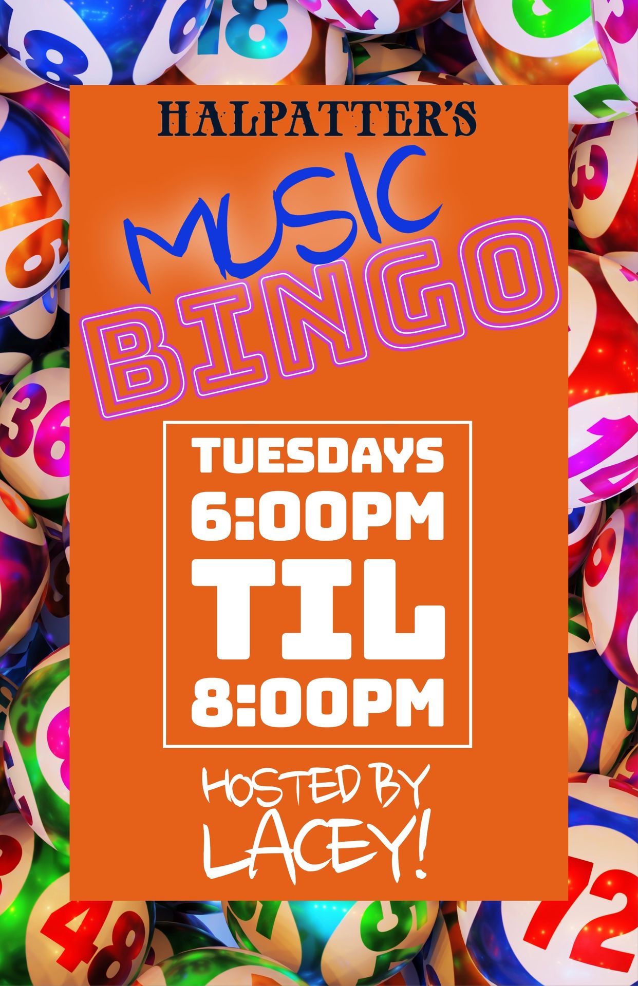 Music BINGO at Halpatter