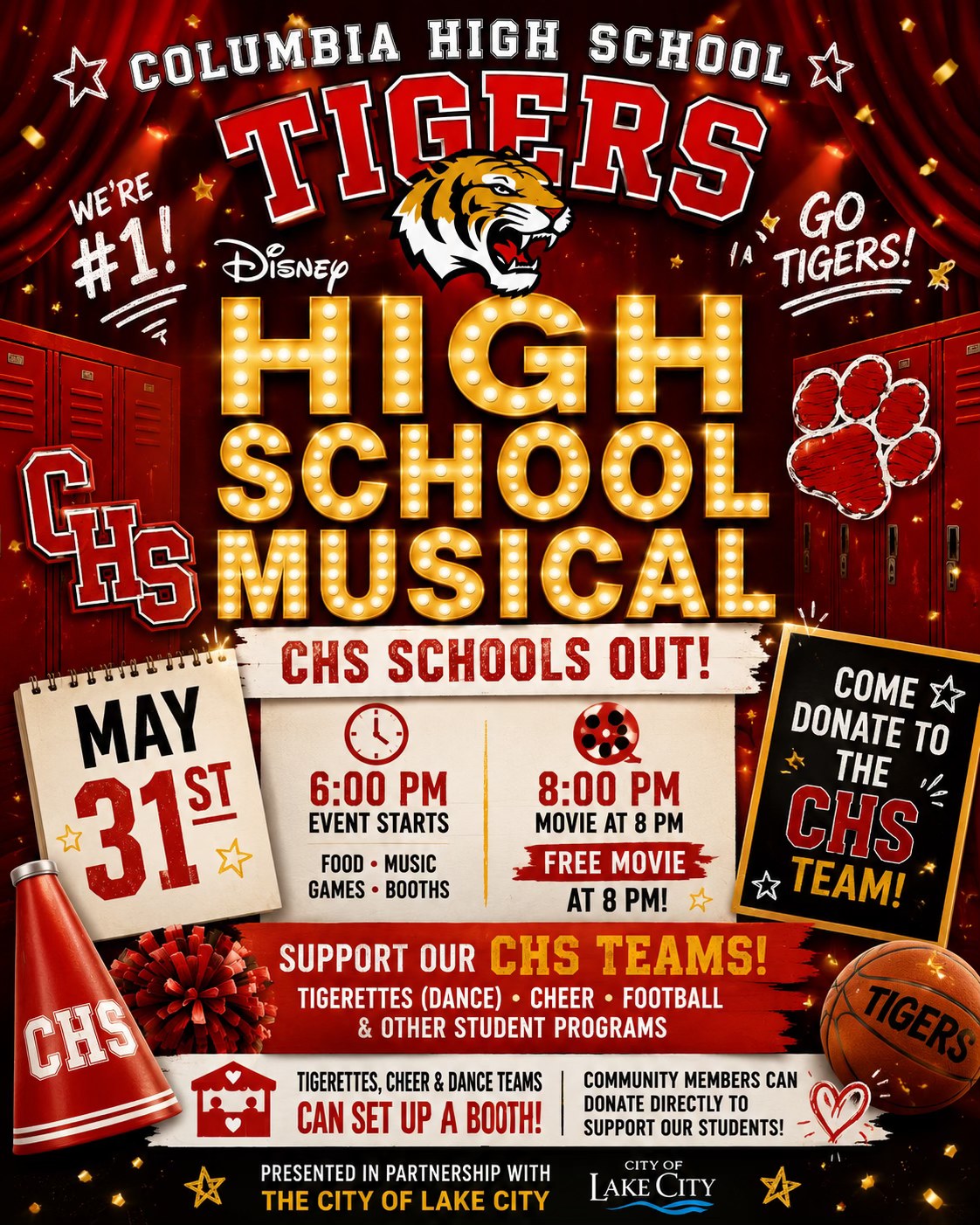 Event image: The Woods Movie Series: High School Musical with CHS