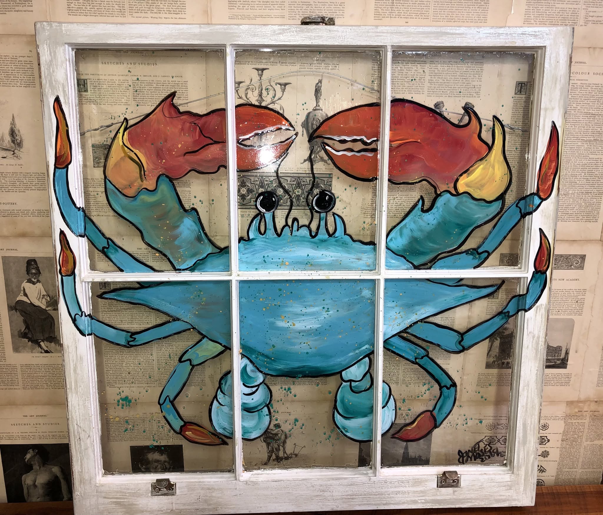 Event image: Crab Window Painting Class