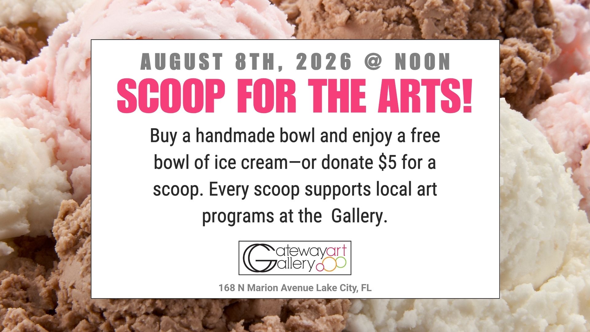 Event image: Scoop for the Arts!