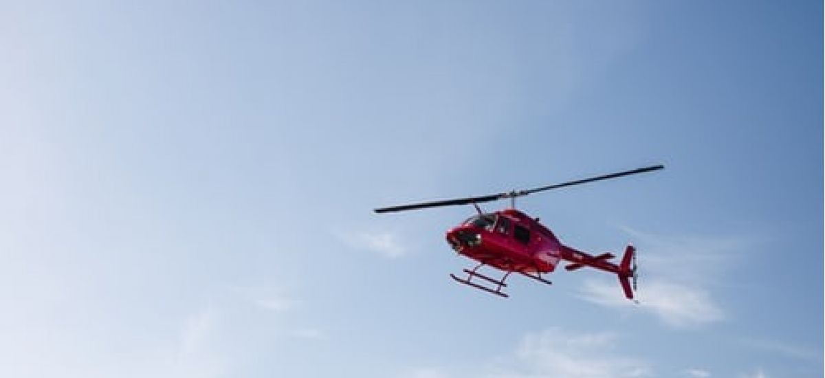 helicopter in sky